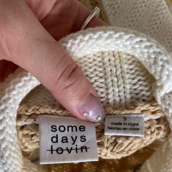 Somedays Lovin’Bonnie Cable Knit Sweater Dress - Picture 5 of 6